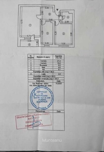 Militari, 2 camere 60 mp Exigent faza 5